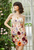 Load image into Gallery viewer, Black Spaghetti Straps Sheath Short Formal Dress with 3D Flowers
