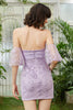 Load image into Gallery viewer, Sweetheart Purple Short Formal Dress with Appliques
