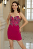 Load image into Gallery viewer, Spaghetti Straps Sparkly Tight Cocktail Dress with Beading