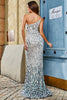 Load image into Gallery viewer, Stylish Mermaid One Shoulder Dark Green Sequins Long Formal Dress