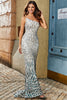Load image into Gallery viewer, Stylish Mermaid One Shoulder Dark Green Sequins Long Formal Dress