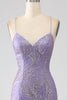 Load image into Gallery viewer, Sparkly Mermaid Lilac Long Formal Dress