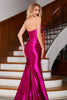 Load image into Gallery viewer, Sparkly Mermaid Fuchsia Corset Formal Dress with Slit