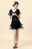 Load image into Gallery viewer, Fringed Green Sequins Flapper Dress with 1920s Accessories Set