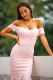 Pink Mermaid High Low Dress