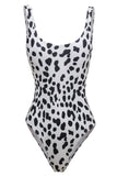 Grey Leopard Printed Swimsuits