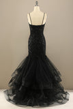 Mermaid Black Sequin Long Formal Dress