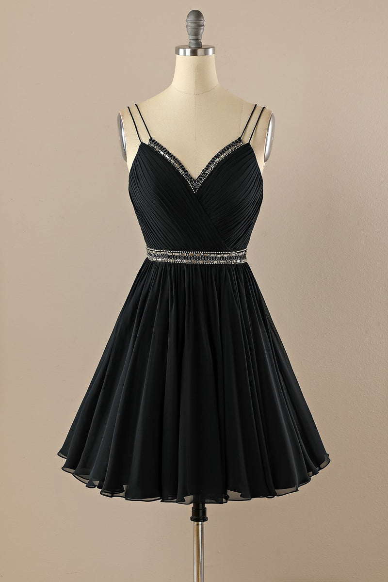 Load image into Gallery viewer, V neck Little Black Dress