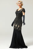 1920s Sequins Flapper Long Dress