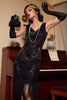 Load image into Gallery viewer, Black Party Sequins 1920s Dress