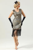 Sleeveless 1920s Gatsby Dress