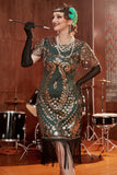 Round Neck Sequined 1920s Dress