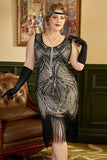 Gatsby Fringed Flapper Roaring Plus Size 1920s Dress