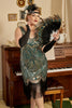 Load image into Gallery viewer, Gatsby Fringed Flapper Roaring Plus Size 1920s Dress