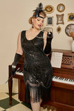 Gatsby Fringed Flapper Roaring Plus Size 1920s Dress