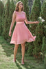 Load image into Gallery viewer, Blush Chiffon &amp; Lace Dress