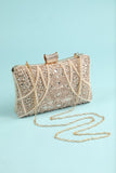 Reto Pearl Embroidery Handbag