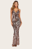 Black Mermaid Sequin Long Formal Dress