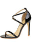 Load image into Gallery viewer, Black Stiletto Sandals