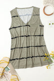 Printed Striped Vest T-Shirt