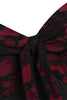 Load image into Gallery viewer, Plus Size Black and Burgundy Vintage Halloween Dress