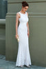 Load image into Gallery viewer, White Mermaid Formal Dress