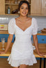 Load image into Gallery viewer, White Hollow Graduation Dress