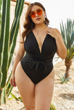 Plus Size Black One Piece Swimsuits