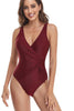 Load image into Gallery viewer, Burgundy One-Piece Swimsuit
