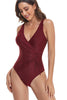 Load image into Gallery viewer, Burgundy One-Piece Swimsuit