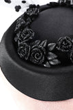 Black Women Halloween Witch Hat with Appliques