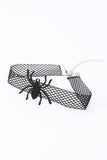 Black Halloween Spider Choker