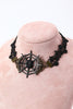 Load image into Gallery viewer, Black Lace Halloween Choker