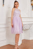 Load image into Gallery viewer, Purple Halter Vintage Lace Dress