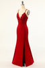 Load image into Gallery viewer, Dark Red Mermaid Formal Dress