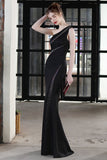 Black Mermaid Formal Dress with Beading