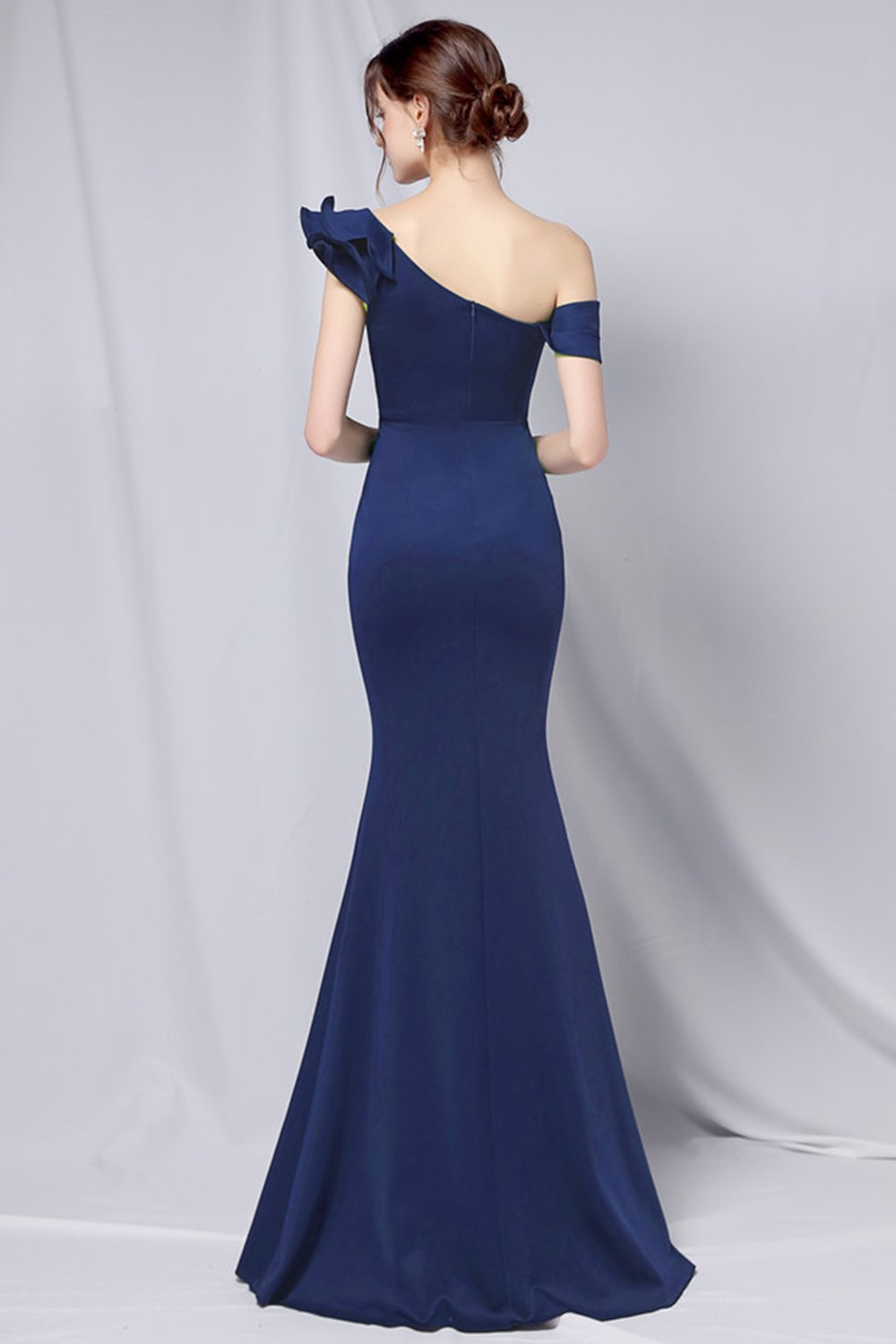 One Shoulder Simple Formal Dress
