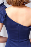 One Shoulder Simple Formal Dress