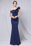 One Shoulder Simple Formal Dress