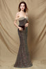 Load image into Gallery viewer, Off Shoulder Sequins Mermaid Formal Dress