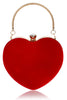 Load image into Gallery viewer, Red Velvet Heart Handbag