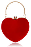 Red Velvet Heart Handbag