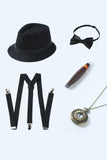 Grey 1920s Accessories Set for Men