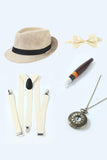 Red 1920s Accessories Set for Men