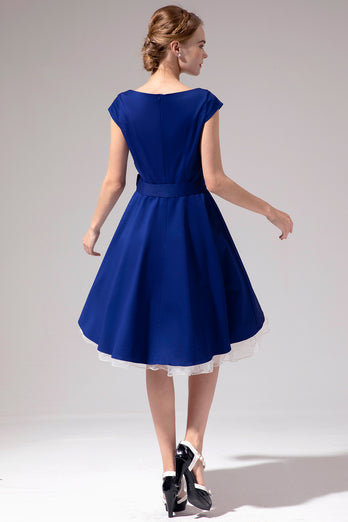 1950s Purple Dress
