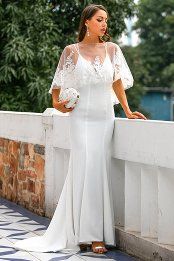 White Lace Tops for Wedding