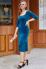 Load image into Gallery viewer, Royal Blue Velvet Formal Dress