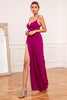 Load image into Gallery viewer, Spaghetti Straps Long Formal Dress with Split Front