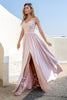 Load image into Gallery viewer, Blush Sequins Formal Dress with Slit