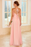 Lace Blush Bridesmaid Dress